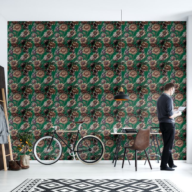 Papier Peint floral (Salon)