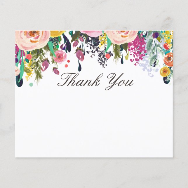 Papier Peint Floral Beauté Salon Merci Circulaire (Devant)