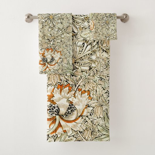 Papier peint floral Chèvrefeuille de William Morri (En situation)