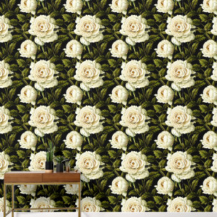 Papier Peint Floral continu motif fleur de pivoine 3D chic