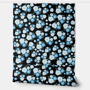 Papier peint floral élégant - Motifs floraux dynam