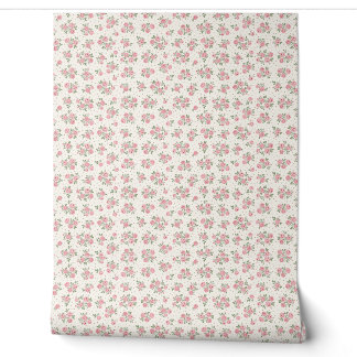 Papier peint floral miniature pour maison de poupé