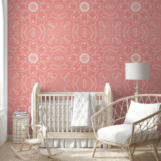 Papier Peint Floral Motifs sans couture en rose