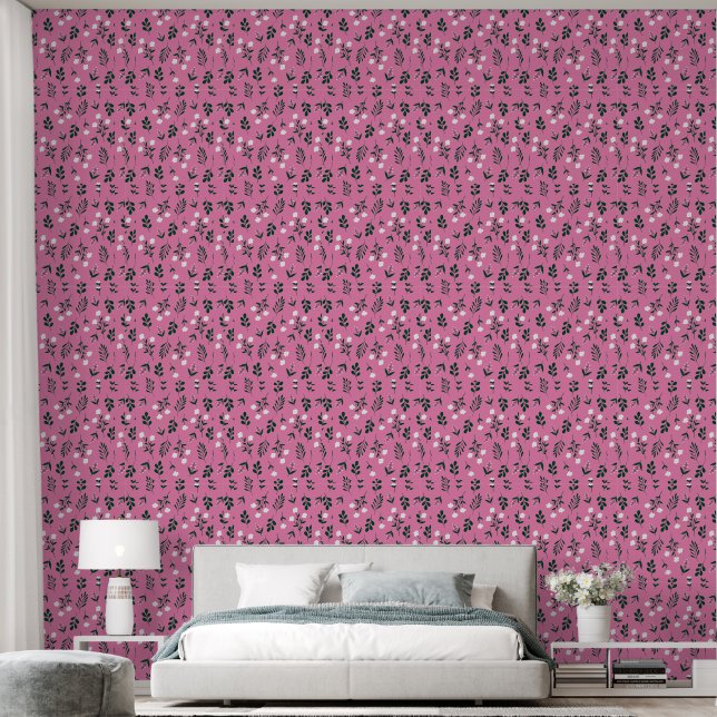 Papier Peint Floral rustique (Chambre à coucher)