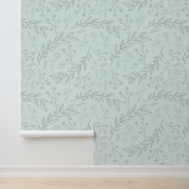 Papier Peint Foliage floral (Application)