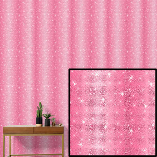 Papier Peint Foncé Moyen Clair Rouge Rose Rayures  Paillettes É