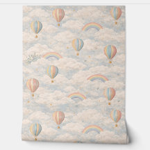 Fond d'écran ciel de ballon à air chaud pastel