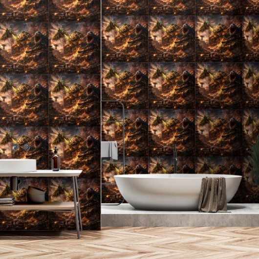 Papier Peint Fond d'écran d'attaque du colosse / créature carac (Salle de bain)
