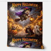 Papier Peint Fond d'écran de chat Happy Halloween décoration de (Déroulement)