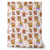 Papier Peint Fond d'écran mignon capybara kawaii pour la chambr (Déroulement)