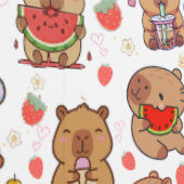 Papier Peint Fond d'écran mignon capybara kawaii pour la chambr (Couture)
