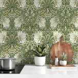Papier Peint Fond d'écran vintage Pimpernel : William Morris<br><div class="desc">Immergez votre espace dans le charme intemporel du papier peint Peel & Stick **"Vintage Pimpernel"**, un hommage aux motifs exquis de William Morris. Ce papier peint présente un motif organique complexe de fleurs et de feuillage luxuriants, qui donne vie à de riches nuances de vert, de jaune et de crème....</div>
