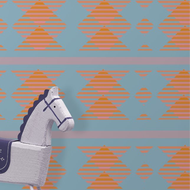 Papier Peint Formes géométriques Abstraites rose bleue (Créateur téléchargé)