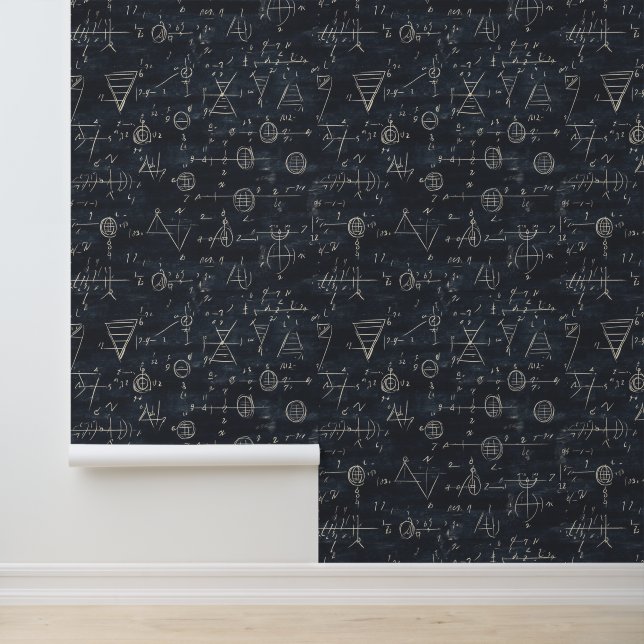 Papier Peint Formules Mathématiques Sur Panneau Noir Brouillon (Application)