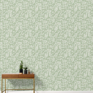 Papier Peint Fougère capillaire vert sauge lin