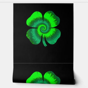 Papier Peint Four Leaf Clover Tie Dye St Patrick's Day Lucky Sh