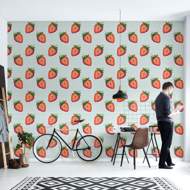 Papier Peint Fraise, aardbei (Salon)