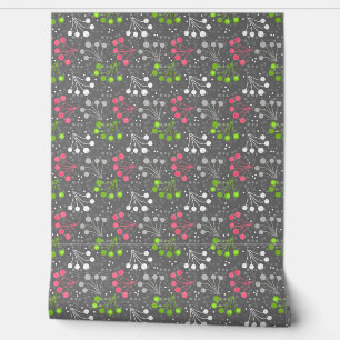 Papier Peint Framboise multicolore simple motif rétro années 6