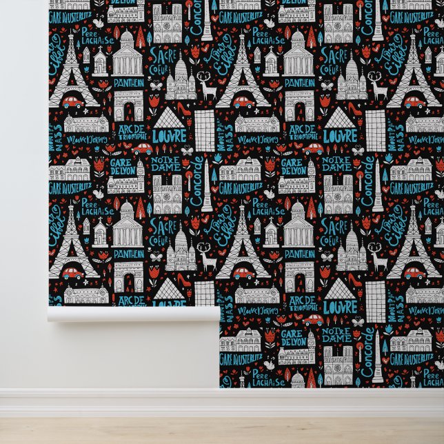 Papier Peint France | Motif de symboles (Application)