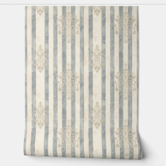 Papier Peint French Retro Damask Stripe 