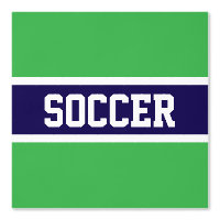 Fun de SOCCER brillant Vert Marine Bleu Blancs