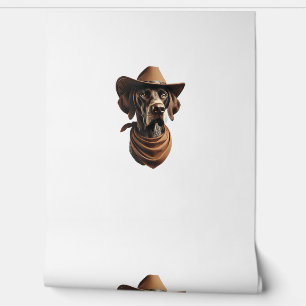 Papier Peint Funny Sheriff Chemise Chien Allemand Pointer Chien