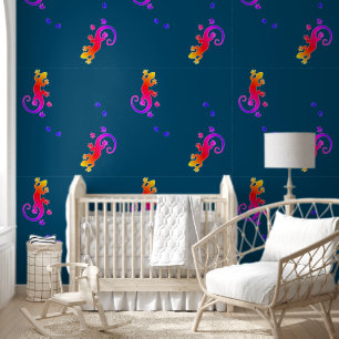 Papier Peint Gecko en cours d'exécution - Silhouette d'animal 1