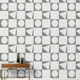 Papier Peint Geo cercle et triangle motif