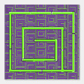 Papier Peint Géo Vert Violet (Recto)