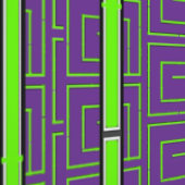 Papier Peint Géo Vert Violet (Couture)