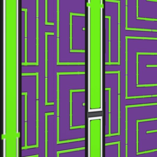 Papier Peint Géo Vert Violet (Couture)