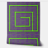 Papier Peint Géo Vert Violet (Déroulement)