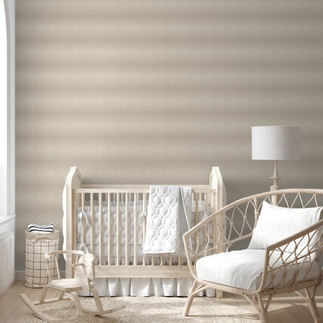 Papier Peint géométrique beige (Enfants)