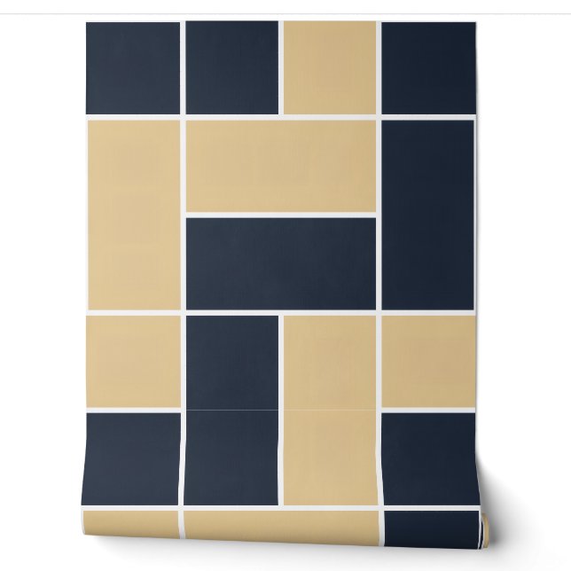 Papier Peint Géométrique Néo-Déco (Déroulement)