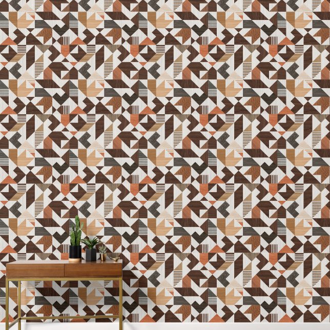 Papier Peint Géométrique rétro (Couloir)