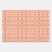 Papier peint géométrique rétro Abstrait en tons ch (Devant 3)