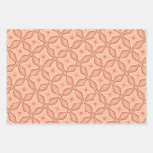 Papier peint géométrique rétro Abstrait en tons ch (Devant 2)