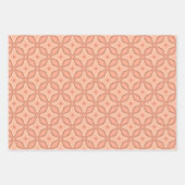 Papier peint géométrique rétro Abstrait en tons ch (Devant)