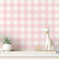Gingham rose et blanc à carreaux