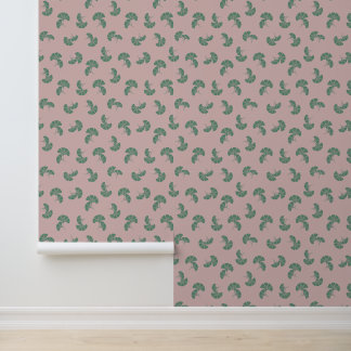 Papier Peint Ginko Leaves Blush Wallpaper