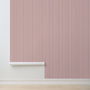 Papier Peint Girly Trendy 1" Rayure Clair Rose Ballet