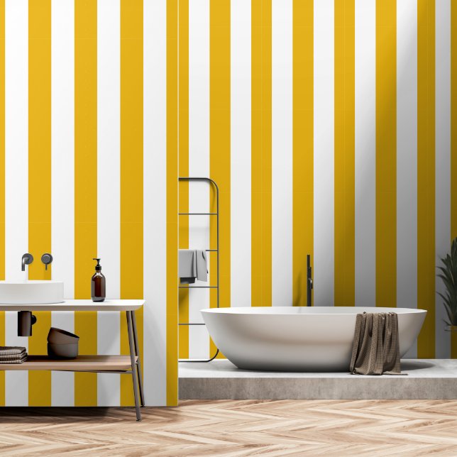 Papier peint Gold Stripes (Salle de bain)