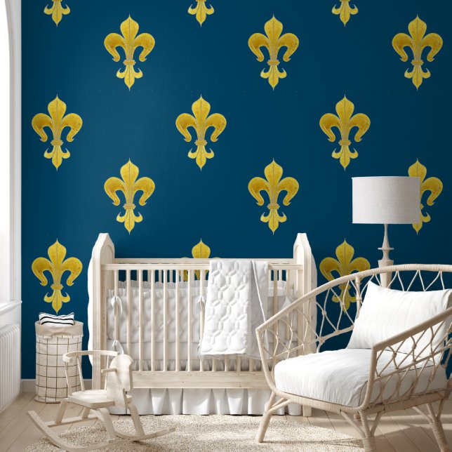 Papier Peint Golden Lily - luxe royal 4a (Enfants)
