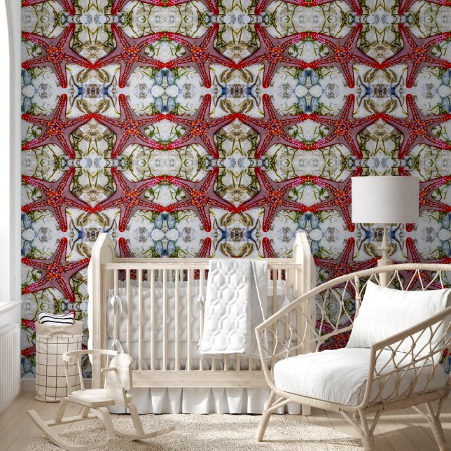 Papier Peint Grand étoile rouge (Enfants)