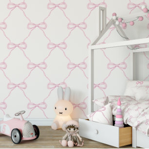 Papier Peint Grand millénaire Preppy Pink Bow