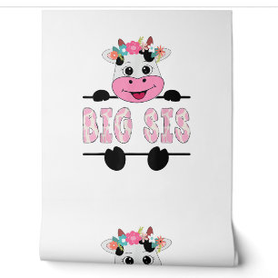 Papier Peint Grand Sis De L'Anniversaire Fille Vache Soeur Fami