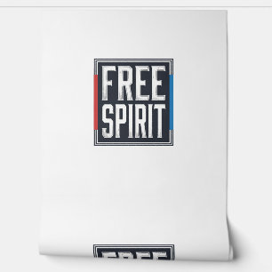 Papier Peint Graphisme de boîte Esprit libre patriotique vintag