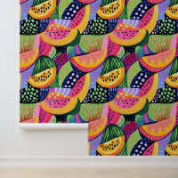 Gras Colorful Melon Fruits d'été Peinture