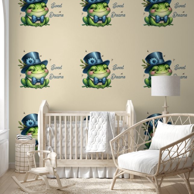 Papier Peint Grenouille élégante (Enfants)