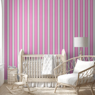Papier Peint Grilles roses néon modernes avec effet 3D